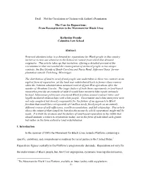Draft – Not for Circulation Or Citation with Author’S Permission