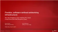 Flexible, Software-Defined Networking Infrastructure