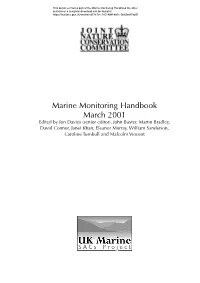 Marine Monitoring Handbook, June 2001