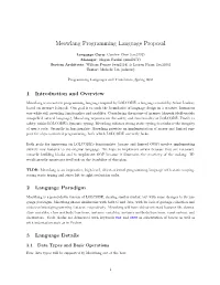 Meowlang Programming Language Proposal