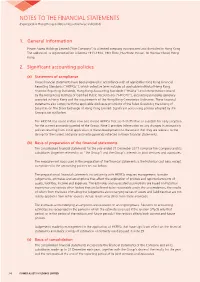 NOTES to the FINANCIAL STATEMENTS (Expressed in Hong Kong Dollars Unless Otherwise Indicated)