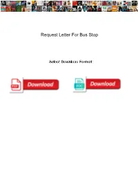 Request Letter for Bus Stop