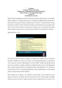 Introduction to Auction