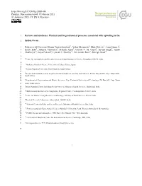Physical and Biogeochemical Processes Associated with Upwelling in the Indian Ocean Puthenveettil Narayan