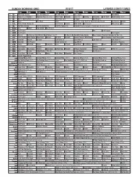 Sunday Morning Grid 9/10/17 Latimes.Com/Tv Times