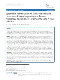 Systematic Identification of Transcriptional and Post-Transcriptional