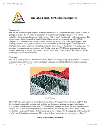 The ASCI Red TOPS Supercomputer