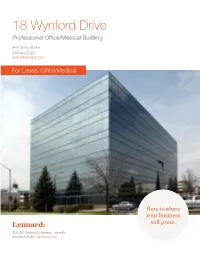 18 Wynford Drive Professional Office/Medical Building