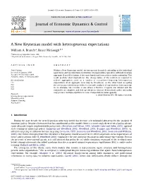 A New Keynesian Model with Heterogeneous Expectations