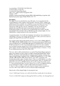 Accessionindex: TCD-SCSS-T.20170830.010 Accession Date: 30-Aug-2017 Accession By: Hans-Jurgen Kugler Object Name: Apple Newton M