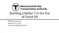 Building a Better T in the Era of Covid-19