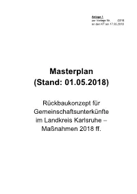 Masterplan (Stand: 01.05.2018)