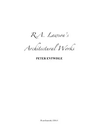 R.A. Lawson's Architectural Works