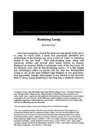 Remixing Lessig