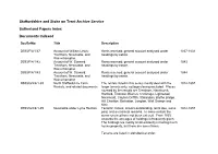 Sutherland Papers Index