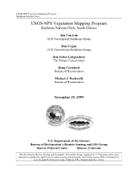 Vegetation Classification and Mapping Project Report