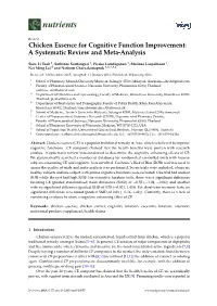 Chicken Essence for Cognitive Function Improvement: a Systematic Review and Meta-Analysis