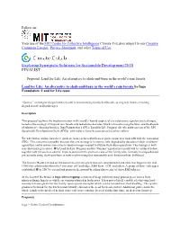Exploring Synergistic Solutions for Sustainable Development 2018 FINALIST
