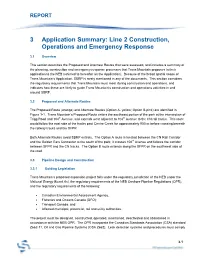 Line 2 Construction, Operations and Emergency Response