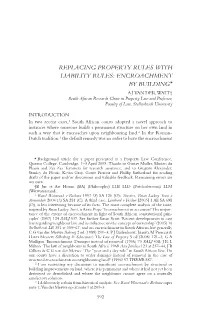 Replacing Property Rules with Liability Rules