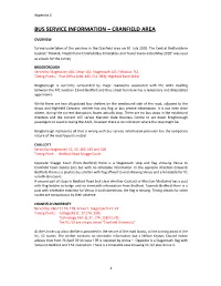 Bus Service Information – Cranfield Area