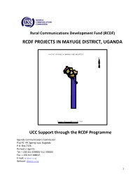 Rcdf Projects in Mayuge District, Uganda