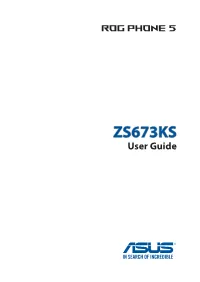 ZS673KS User Guide E17161 April 2021 First Edition