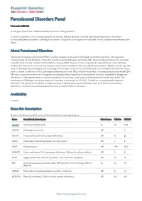 Blueprint Genetics Peroxisomal Disorders Panel