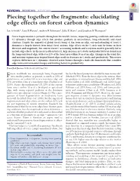 Elucidating Edge Effects on Forest Carbon Dynamics
