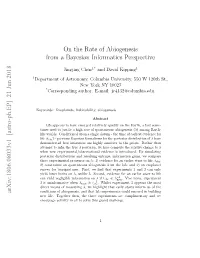 On the Rate of Abiogenesis from a Bayesian Informatics Perspective