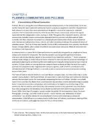 Planned Communities and Pullman