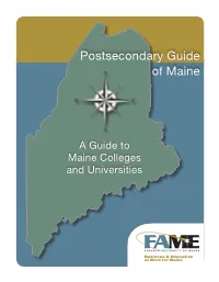 Postsecondary Guide of Maine