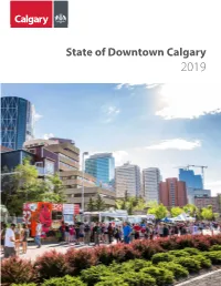 State of Downtown Calgary 2019 Table of Contents