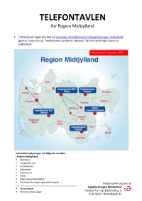 TELEFONTAVLEN for Region Midtjylland