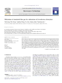 Utilization of Simulated Flue Gas for Cultivation of Scenedesmus