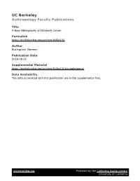 A New Bibliography of Elizabeth Colson Revised For