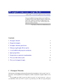 Desargues' Theorem and Perspectivities