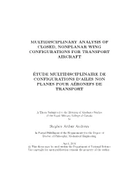 Multidisciplinary Analysis of Closed, Nonplanar Wing Configurations for Transport Aircraft