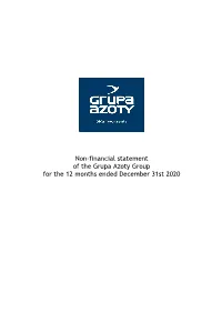 Non-Financial Statement 2020