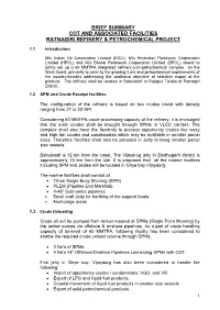 Brief Summary Cot and Associated Facilities Ratnagiri Refinery & Petrochemical Project