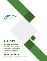 Elliott State Forest: Next Step Considerations for Decoupling From