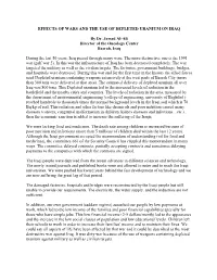 Effects of Wars and the Use of Depleted Uranium on Iraq