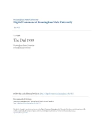 The Dial 1938 Framingham State University Framingham State University