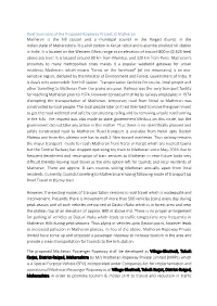 Brief Summary of the Proposed Ropeway Project at Matheran