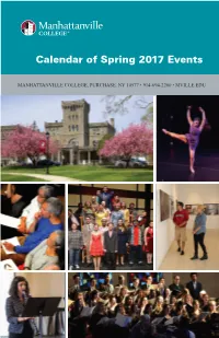 Calendar of Spring 2017 Events