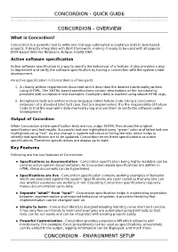 Concordion Quick Guide