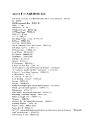 Download Austin File Alphabetic List