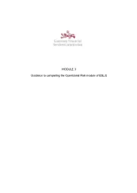MODULE 3 Guidance to Completing the Operational Risk Module of BSL/2