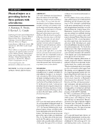Physical Injury As a Provoking Factor in Three Patients with Scleroderma