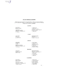 State Delegations